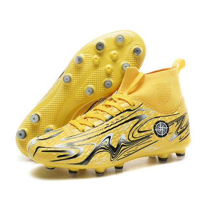 Children Professional Soccer Boots Non-slip Kids Football Shoes Outdoor Sock Boys Sport Futsal Match Training Sport Sport Sneake