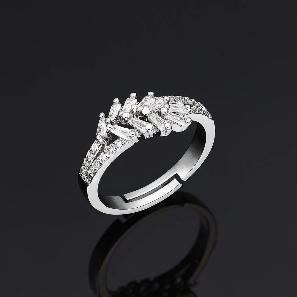 Trendy 4PCS Nigeria Wedding Jewelry Sets For Women UAE African Cubic Zircon Jewelry Set Bridal Accessories