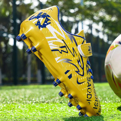 New Men Kids Football Boots Ultralight Professional Boys Match Grass Soccer Shoes Cleats Non-Slip Training Shoes Drop Shipping