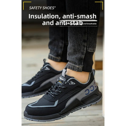 Labor Protection Shoes Men's Anti Smashing Anti Piercing Work Shoes Insulated 10KV Wear-resistant Electrical Shoes Safety Shoes