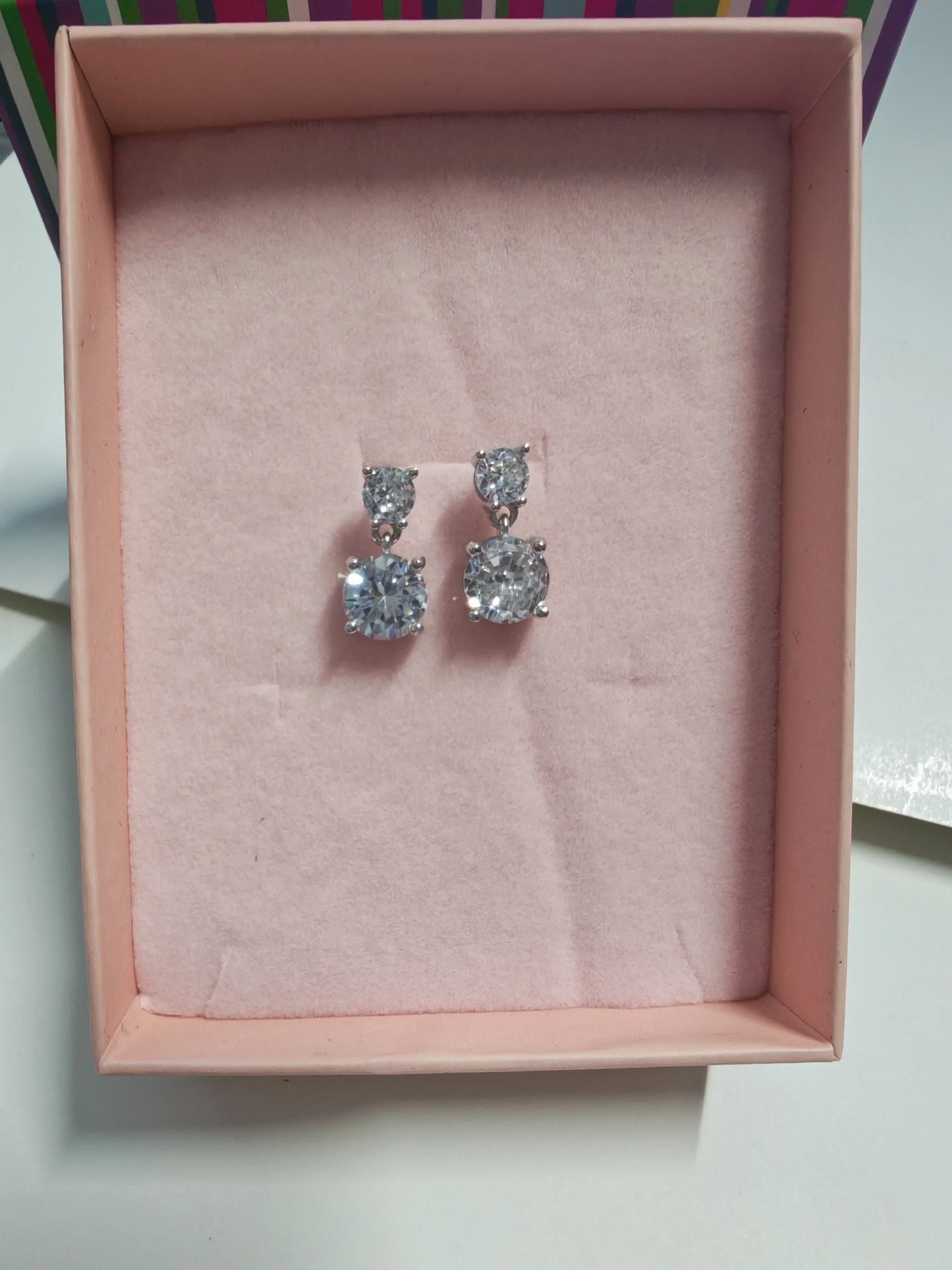 925 Sterling Silver Earring Fashion Geometry Butterfly Zircon Asymmetry Pearl Drop Earring Simple Temperament Trend Women Ear Je