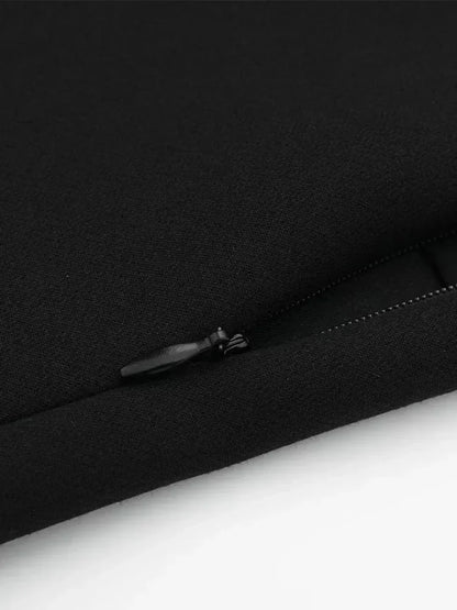 Women Fashion Solid Bandage Side Zipper Mini Skirts Shorts Vintage High Waist Female Chic Lady Shorts