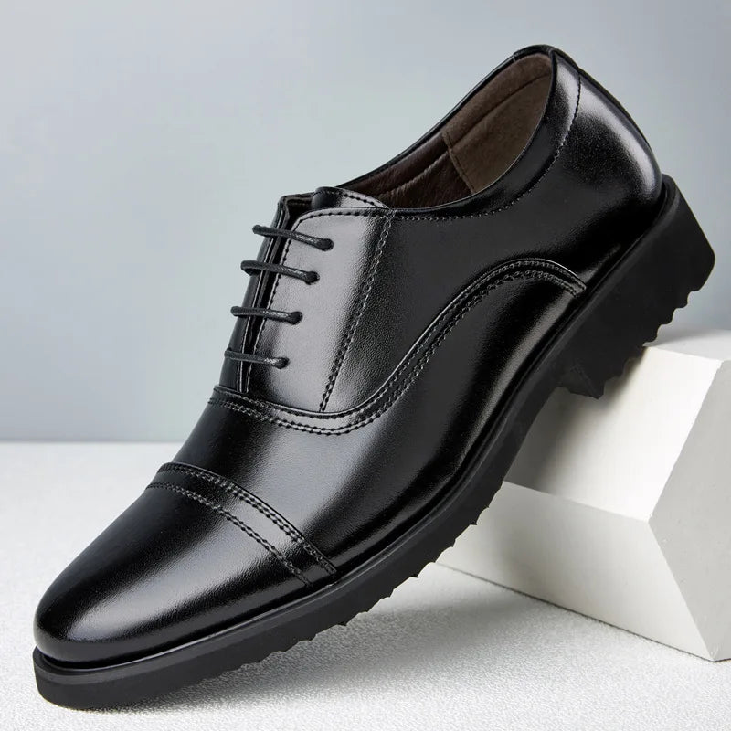 Men's casual leather shoes, business casual shoes, formal fashion, banquet flat shoes, size 50 men's shoes