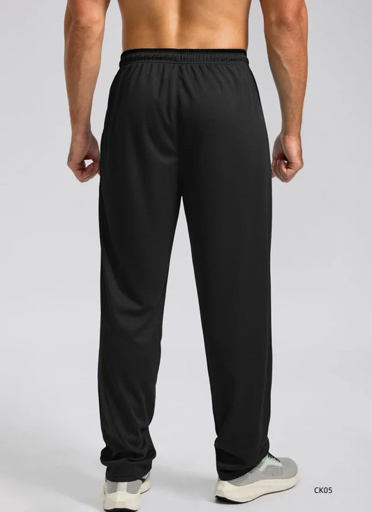 Men's sports pants spring and summer mesh breathable sports pants men's running and jogging sports pants fashionable solid color