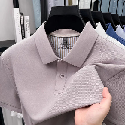 Men's Premium Cotton Polo Shirt Open Hem Design Breathable & Soft Factory Direct Supply  14 Trendy Colors Golf Top