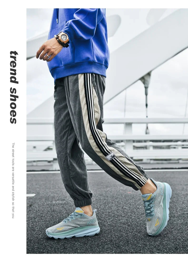 Men's Running Shoes Jogging Cushioning Outdoor Luxury Shoes Trainer Race Breathable Couple Non-Slip Sneakers Mesh Off-road Shoes