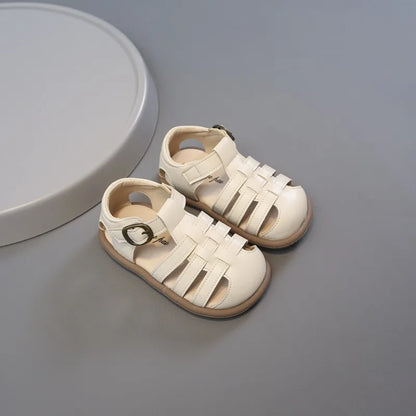 Baby Girls Sandals Summer Children Woven Princess Shoes Lightweight Infant Toddler Shoes Soft Sole Anti Slip Kids Beach Sandals