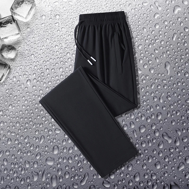 Outdoor Hiking Windproof Breathable Ice Silk Pants for Men Fashionable Trendy Soft Breathable Comfortable Versatile Casual Pants