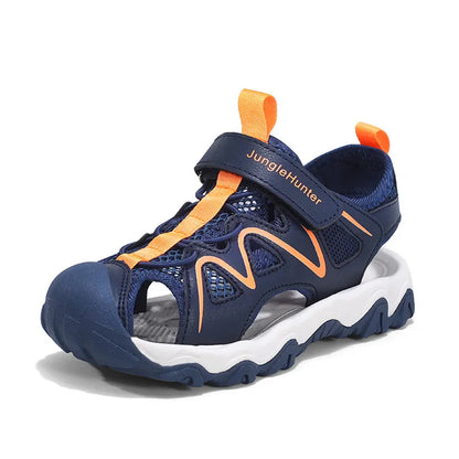 Kids Sports Sandals Closed Toe Summer Outdoor Water Shoes for Boys Girls Athletic Beach Sandials Non-slip Size 28-39