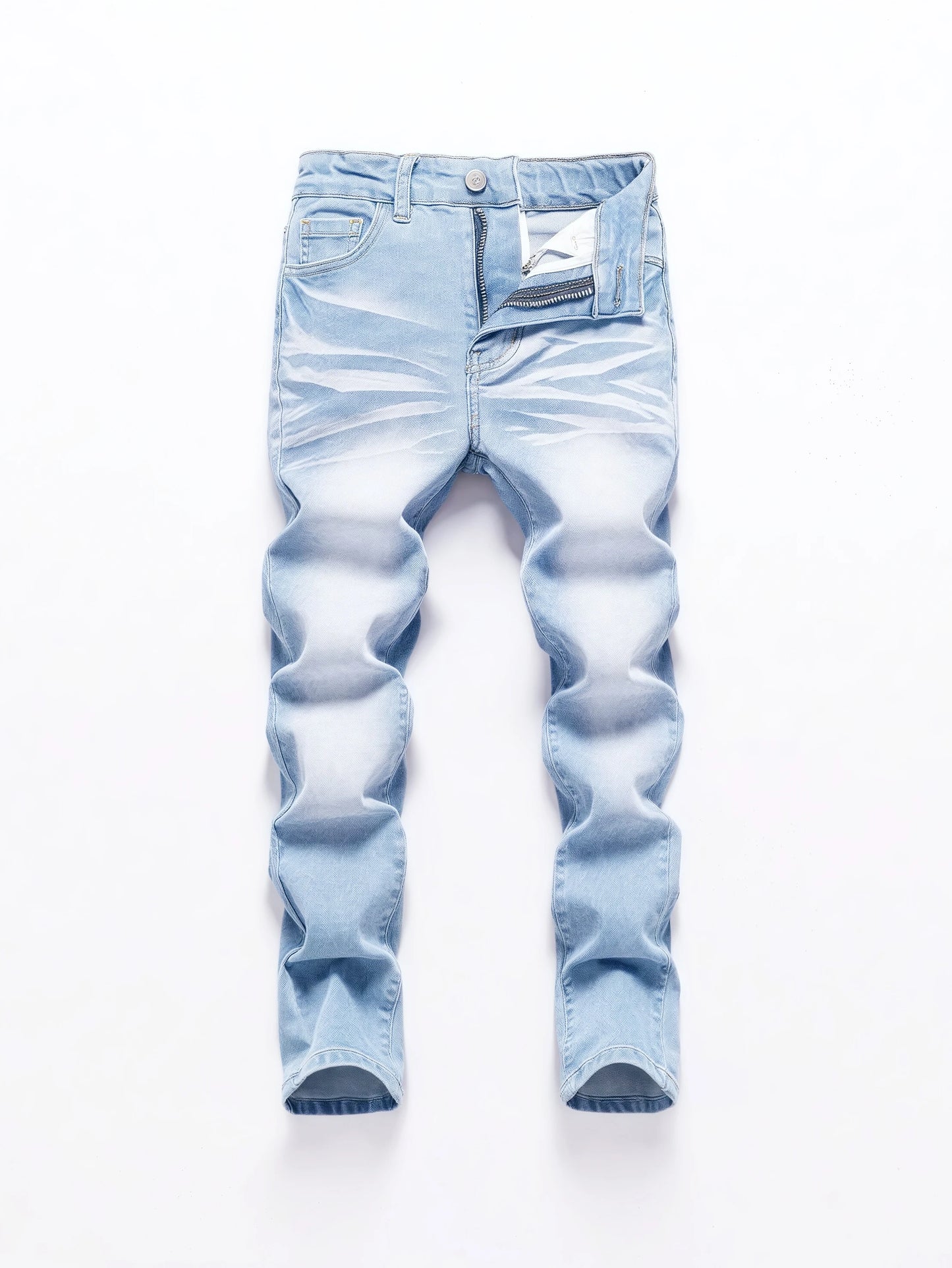 1PC Men's wide pants Brushed jeans Wide jeans Y2K New Rocks jeans buggy black hip-hop pants