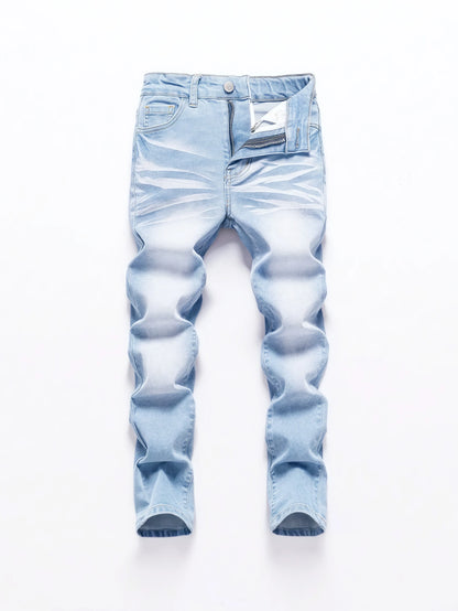 1PC Men's wide pants Brushed jeans Wide jeans Y2K New Rocks jeans buggy black hip-hop pants
