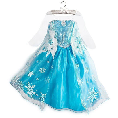 Girls Frozen 2 Elsa Anna Princess Mesh Sequin Clothes Kids Cosplay Snow Queen Costumes Carnival Birthday Party Elsa Gowns
