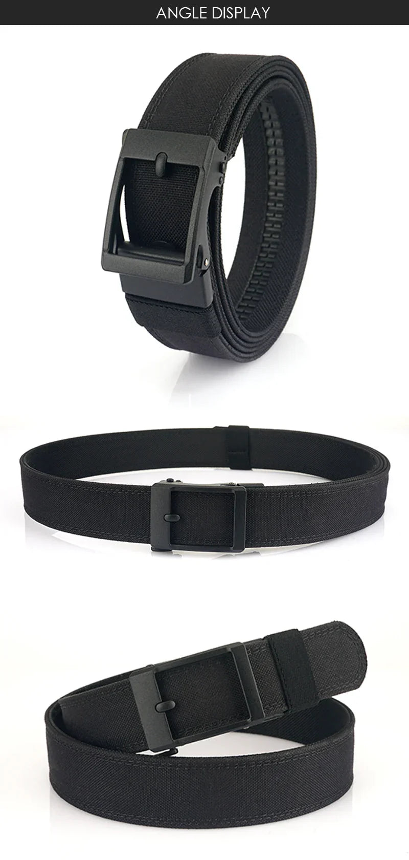 New Hard Tactical Belt for Men Metal Automatic Buckle IPSC Gun Belt 1100D Nylon Military Belt Outdoor Sports Girdle Male