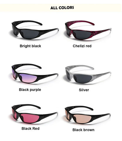 Silver Sunglasses Color Hollowed Out Future Sense Of Technology Hot Girls Net Red Sunglasses Women Sunglasses Trendy Men
