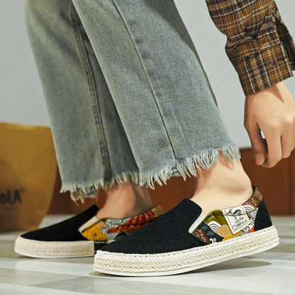 New men's youthful and trendy outdoor casual simple personality slip-on lazy casual shoes