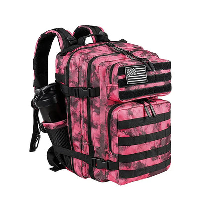 35L Tactical Backpack Small Athlete Gym Bag for Men/Women Qutdoor Travel Hiking Molle Rucksack with Bottle Holder