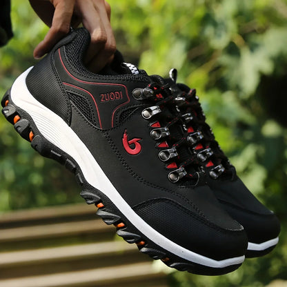 2025 New lightweight casual sports shoes, men's plaque-sized running shoes, loafers, walking and outdoor hiking shoes