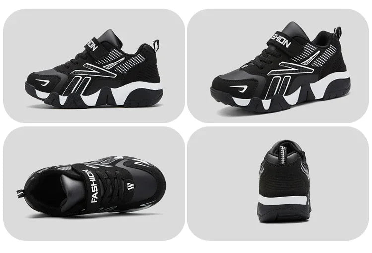 Children Boys Shoes School Sports Fashion Leather for Kids Tennis Casual Sneakers Children's Boy Running Walking Outdoor Shoe