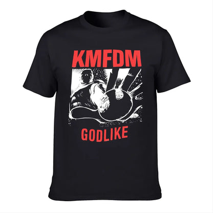 1990 KMFDM Godlike Cotton Black Unisex T-shirt S-5XL Men Women VM7344