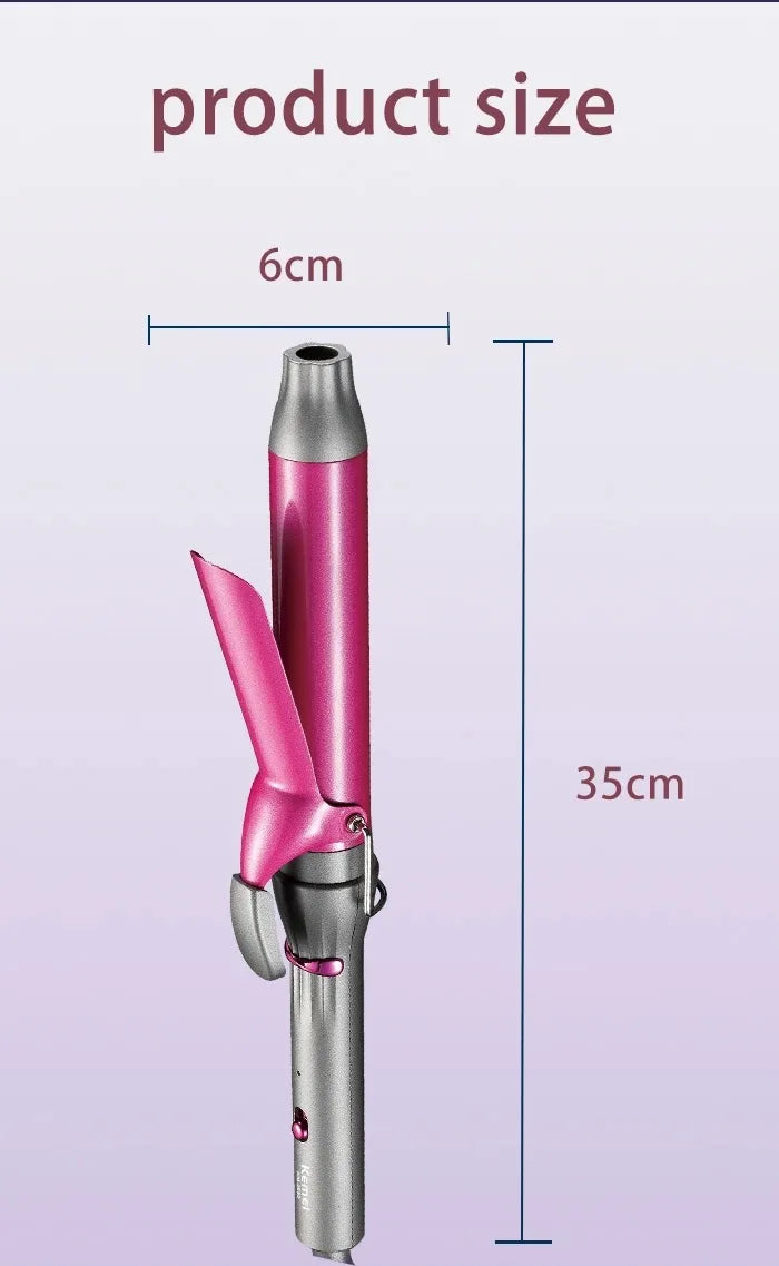 Ceramic Curling Iron 1 Barrel Hair Curler for Hair Rotating Produces Classic Curls for Use on Short Medium and Long Hair