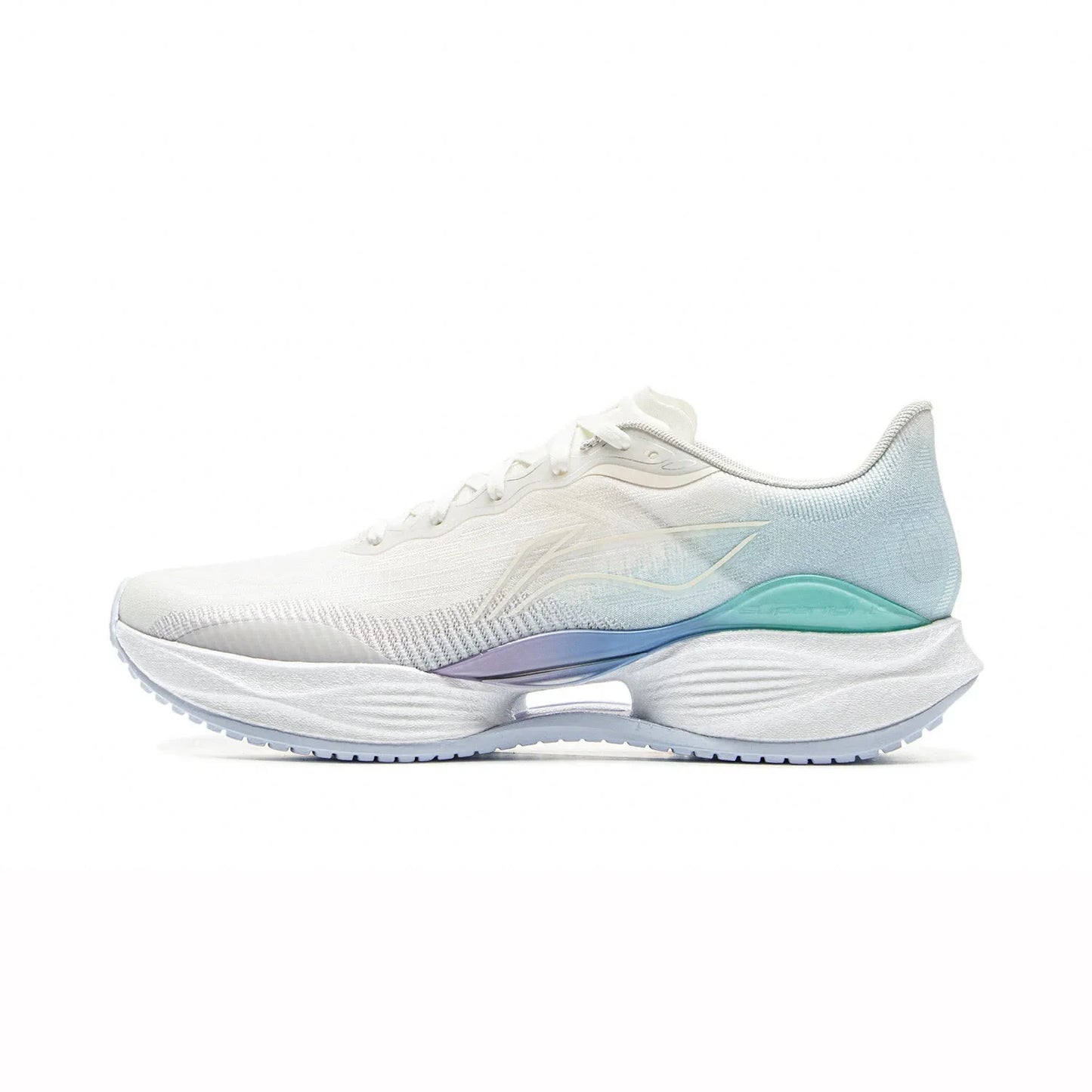 Tênis Masculino Li-Ning SUPER LIGHT 22 Leve para Corrida Amortecimento TEMPO BOUNCE BOOM FIBER LiNing Tênis Antiderrapante Vestível ARBV001