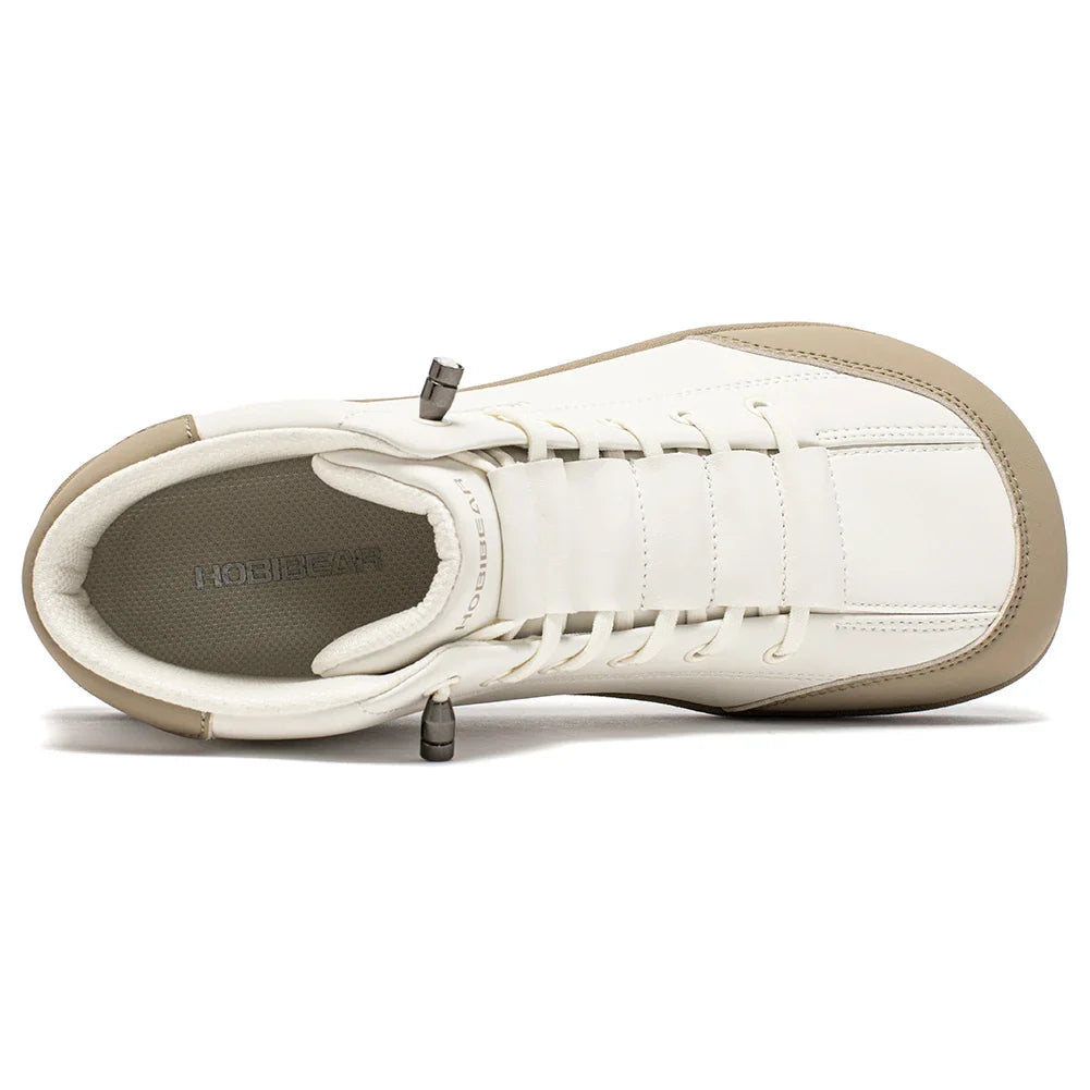Mid Top Barefoot Shoes Mens Womens Wide Toe Ankle Boots Outdoor Non-Slip Artificial Leather Shoes