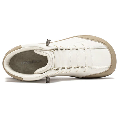 Mid Top Barefoot Shoes Mens Womens Wide Toe Ankle Boots Outdoor Non-Slip Artificial Leather Shoes