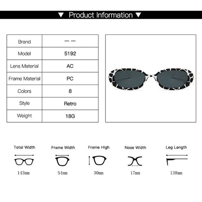Sunglasses Women Luxury Brand Designer Small Oval Sun Sunglasses Retro
