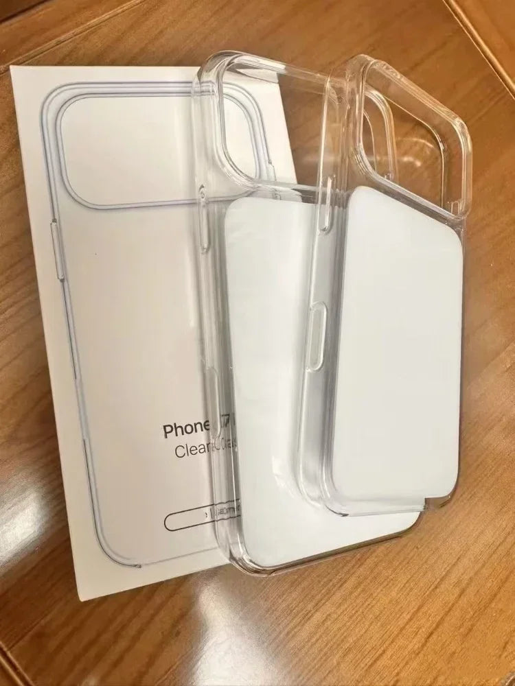 Magsafe Case For iPhone 17 Pro  17 Pro Max 17 Back Cover Transparent magnetic Wireless Charging