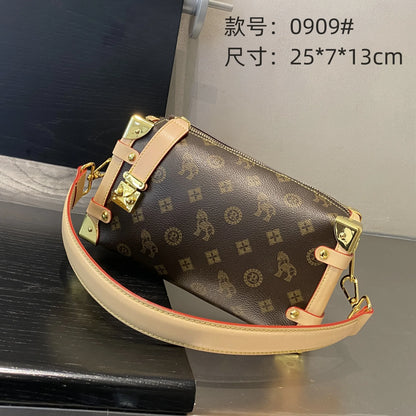 2025 Coffee Brown Crossbody Bag for Women - 可调节 Strap Shoulder Purse, Stylish Underarm Handbag, Lightweight Small Casual S