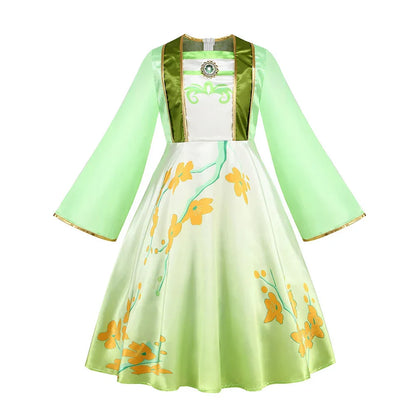 Girl Hua Mulan Princess Costume Children Chinese Hanfu Dress Costumes of Ancient Chinese Person Halloween Carnival Clothing