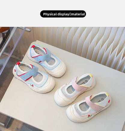 Kids mesh sneaker Anti-slip Sandal Toddler Boy Sports Shoe Girl Children Breathable Beach Sandal Soft Bottom sports casual Shoes