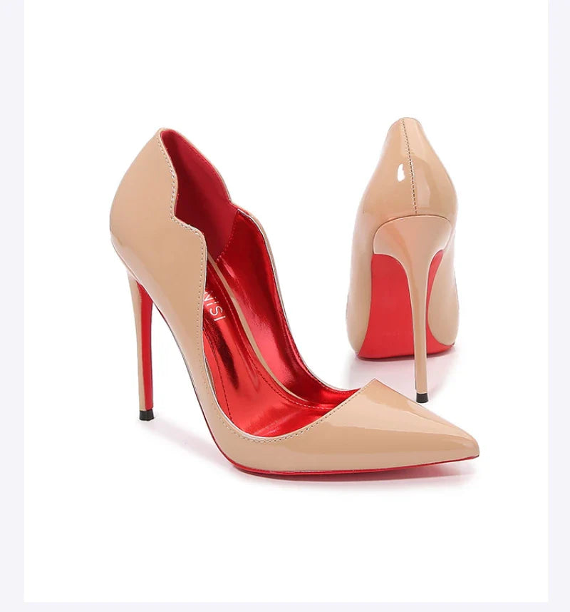 Sapatos Femininos de Salto Alto Fino, Bico Fino, Salto Agulha, Modelo Francês, para Balada Europeia e Americana, Cor Preta, para Dançar, Calçados Femininos