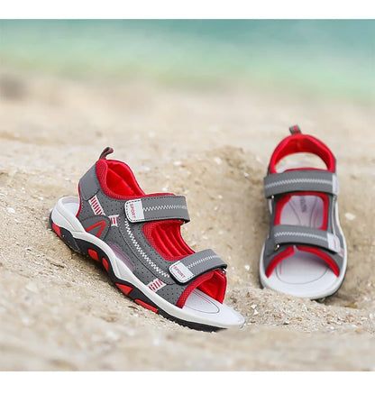 Kids Sport Sandals for Boys Breathable Outdoor Soft Sole Beach Shoes Summer Children's Casual Walking Sandals Anti-Slip