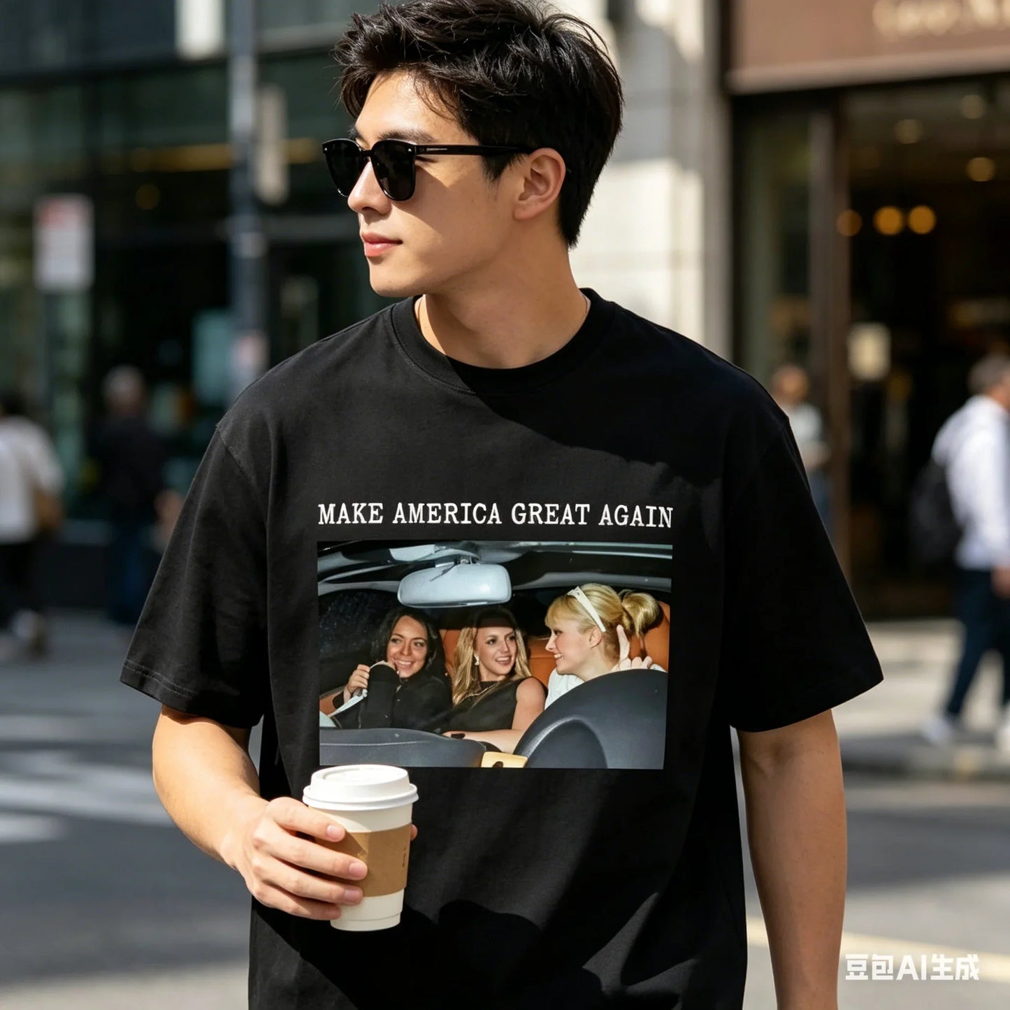 Make America Great Again T-shirt Britney Lindsay Paris Hilton Spicy Girl Graphic T Shirt Unisex Fashion Trend Aesthetic T-shirts