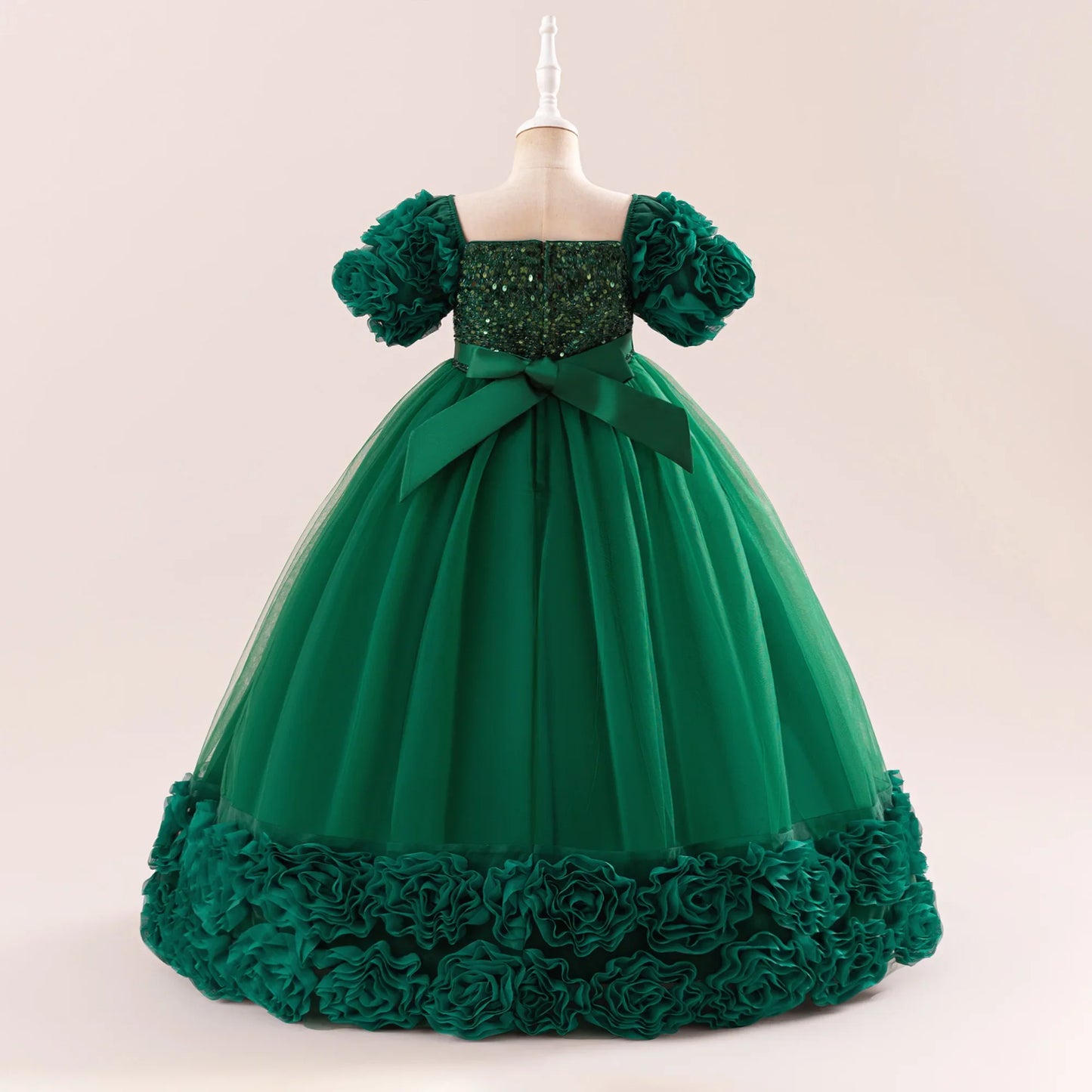 Summer Flower Girls Party Dress Elegant Tulle Bridesmaids Wedding Princess Dresses Girl Gala Birthday Evening Christmas Costumes