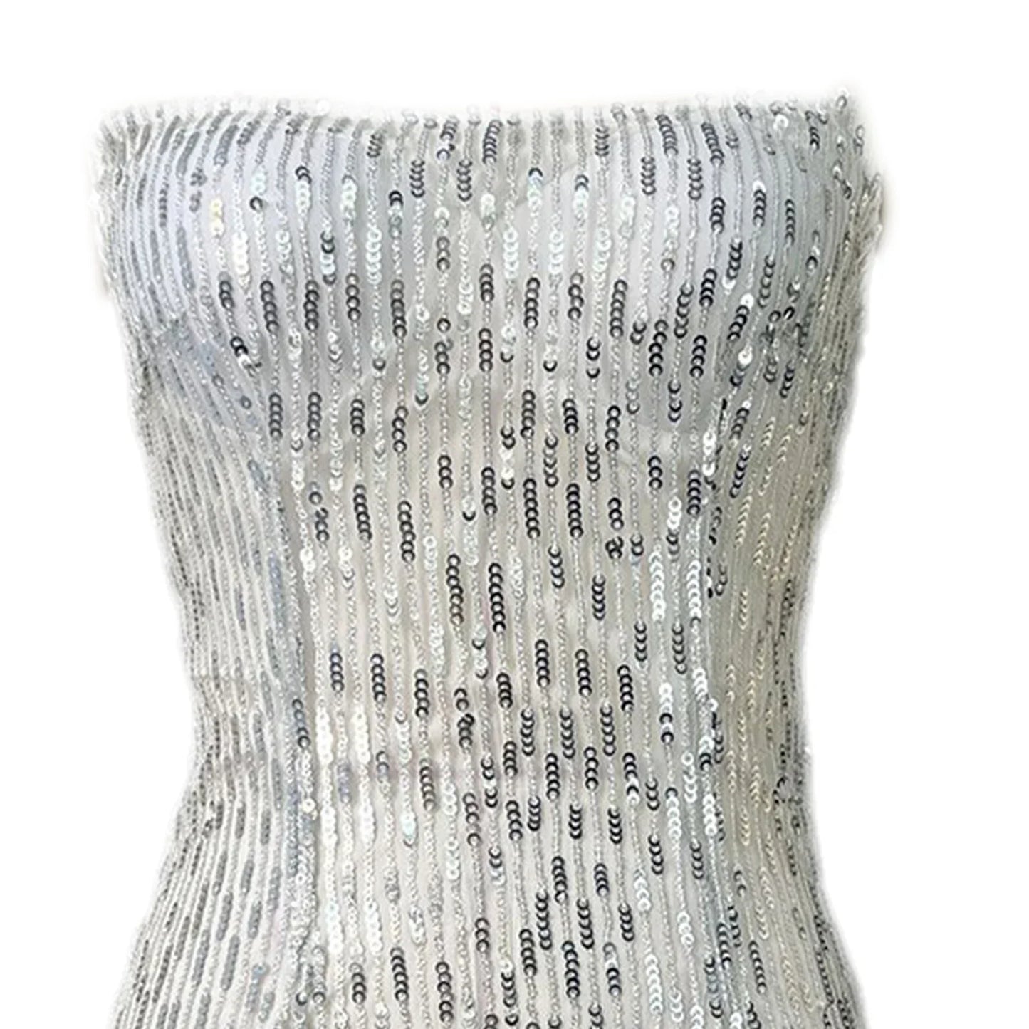 Elegant Dress Stretchy Tassel Sequins Decor Sexy Bodycon Mini Dress Pure Colors Above Knee Summer Dress Club Wear