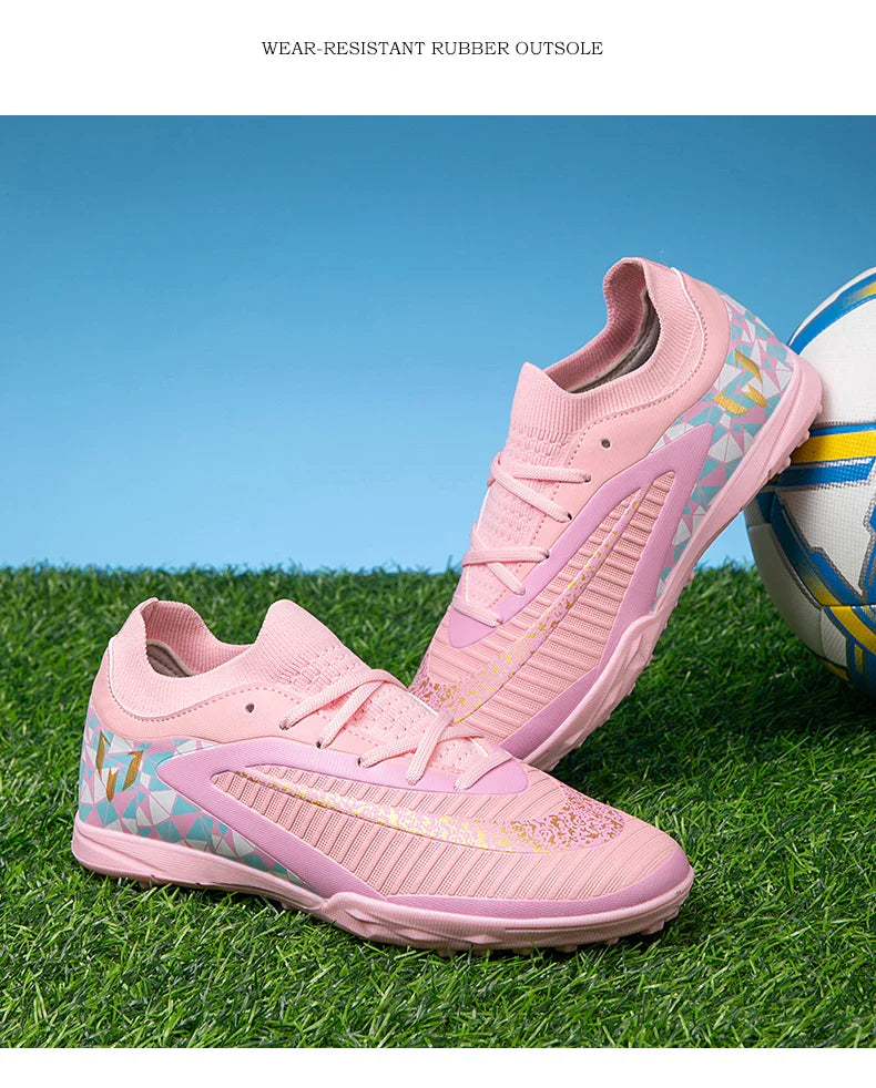 New Kid Match Boys Professional Non-Slip Comfortable Football Boots Sneakers Match Soccer Shoes Outdoor Sports Shoes Unisex
