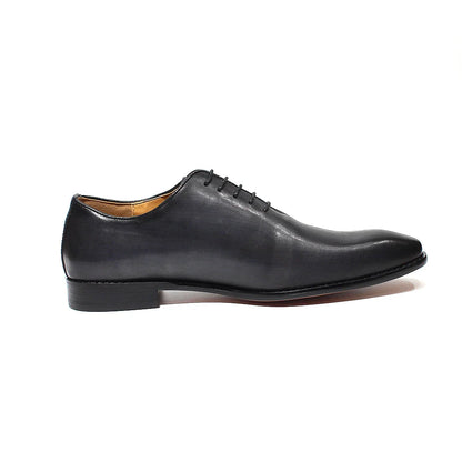 Classic Genuine Leather Whole Cut Mens Oxford Dress Shoes Plain Toe Brand Designer Handmade Office Business Formal Shoes for Men