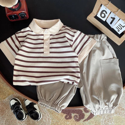 Summer Fashion Baby Boy Clothes Sets T-shirt + Pants 1-4T Toddler Casual Clothing Suits Children Kids Boys Outfits Suit