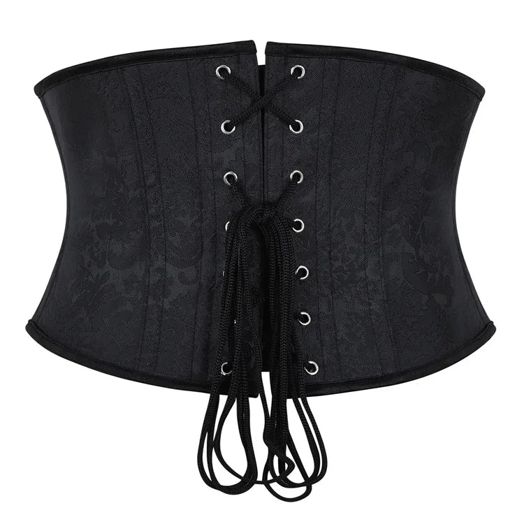 Underbust Purple Corset Woman Belt Plus Size Top Short Plastic Boned Girdles Slimming Waist Shapers Gothic Clothing Bodice