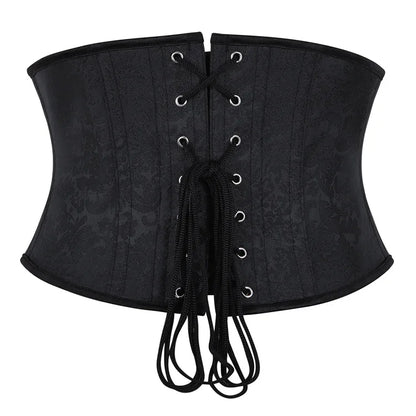 Underbust Purple Corset Woman Belt Plus Size Top Short Plastic Boned Girdles Slimming Waist Shapers Gothic Clothing Bodice