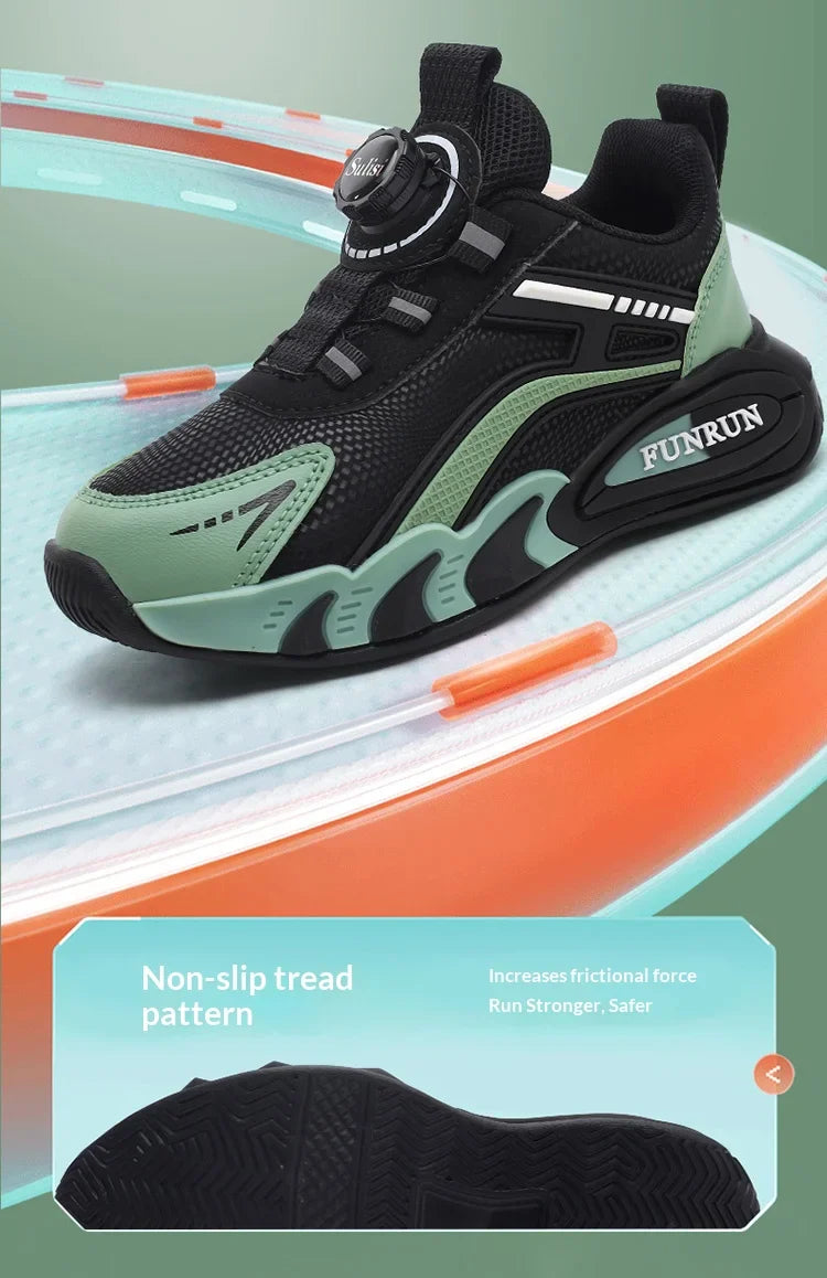 A pair of children's four-season leather basketball shoes, comfortable and soft sneakers, size 28-39，YY-28005