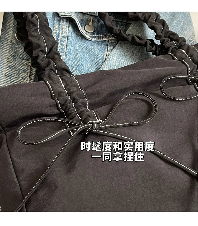 Solid Color Nylon Casual Shoulder Bags Large Capacity High Quality Versatile Crossbody Bags for Women 2025 Fashion Hot Sale
