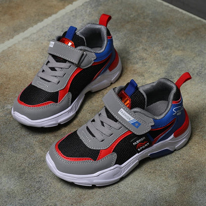 Kids Mesh Running Shoes Fashion Youngsters Teens Casual Walking Students Sneakers Breathable Soft Children Outdoor Sports Tennis