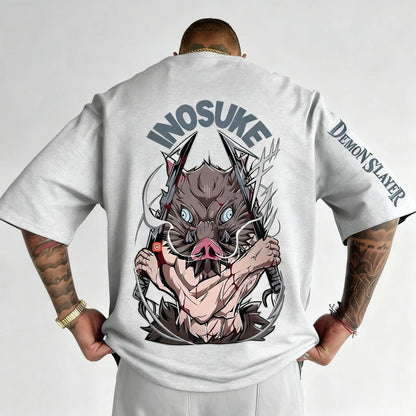 Demon Slayer Anime Mens T Shirt Cotton Women Short Sleeve Tee Summer Graphic Print Streetwear Casual Top New Summer Fashion Y2k