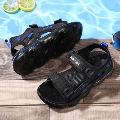 Summer Beach Sandals For Boys Outdoor Fashion Casual Shoes Anti-slippery Soft-soled Kid's Breathable Walking Sandials