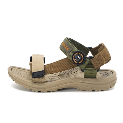 Summer Children Sandals Girls Boys Breathable Sports Running Non-Slip Soft Green Outdoor Beach Kids Casual Waking Sandals Shoes
