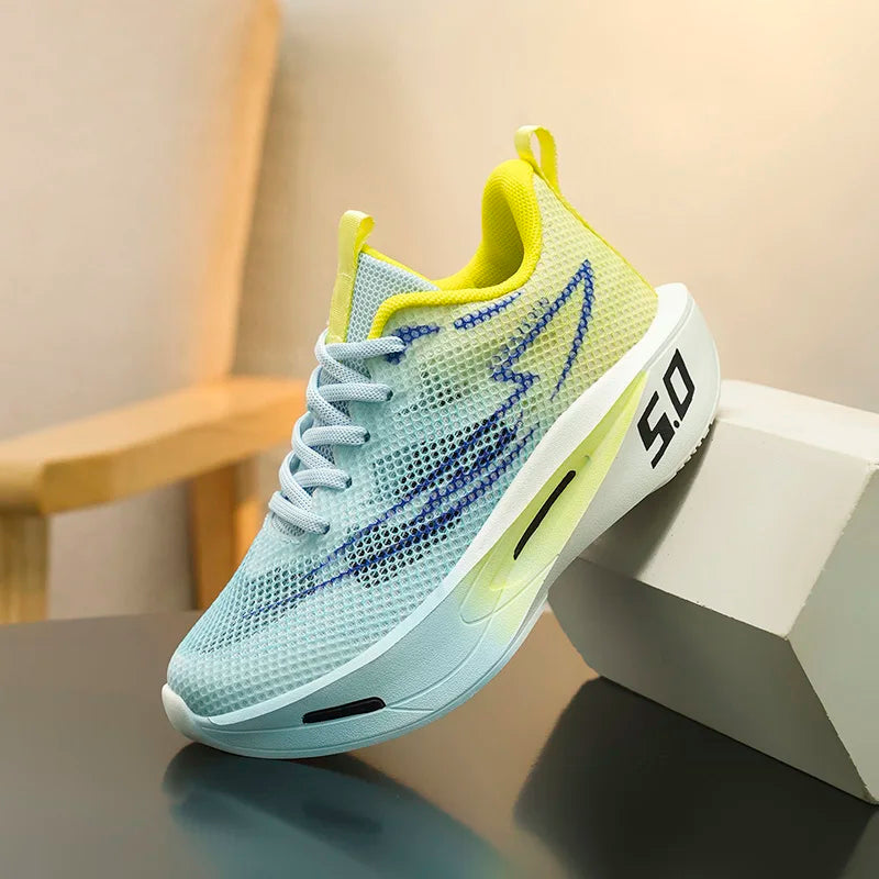 Single net children's shoes, boys' sports shoes, breathable girls' running shoes and outdoor basketball shoes in summer