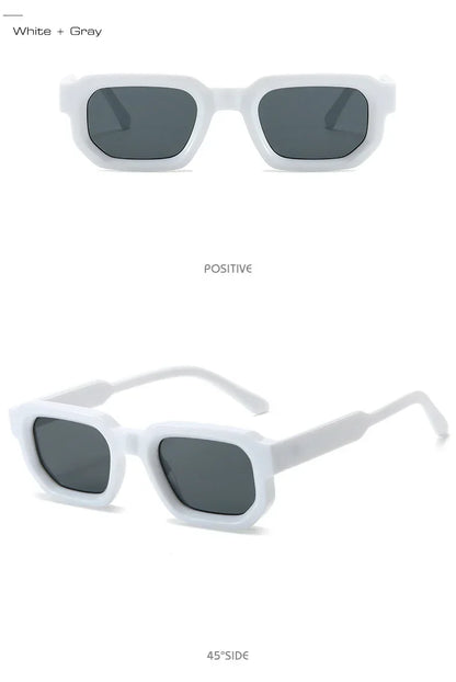 Fashion Blue Square Sunglasses For Women Men Retro Luxury Designer Clear Lens Sun Glasses Shades UV400 Eyeglasses